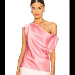 Paris Georgia Christophe Top Japanese Sateen, Dusty Pink,